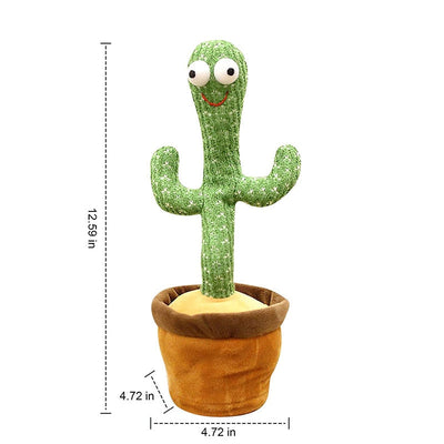Dancing Cactus Plush Toy - Interactive Singing & Dancing Doll
