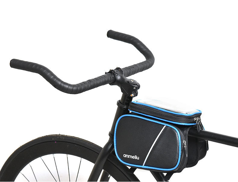 Bicycle Saddle Bag Bike Front Beam Bag Mobile Phone Touch Screen Bag Riding Equipment - Korvel