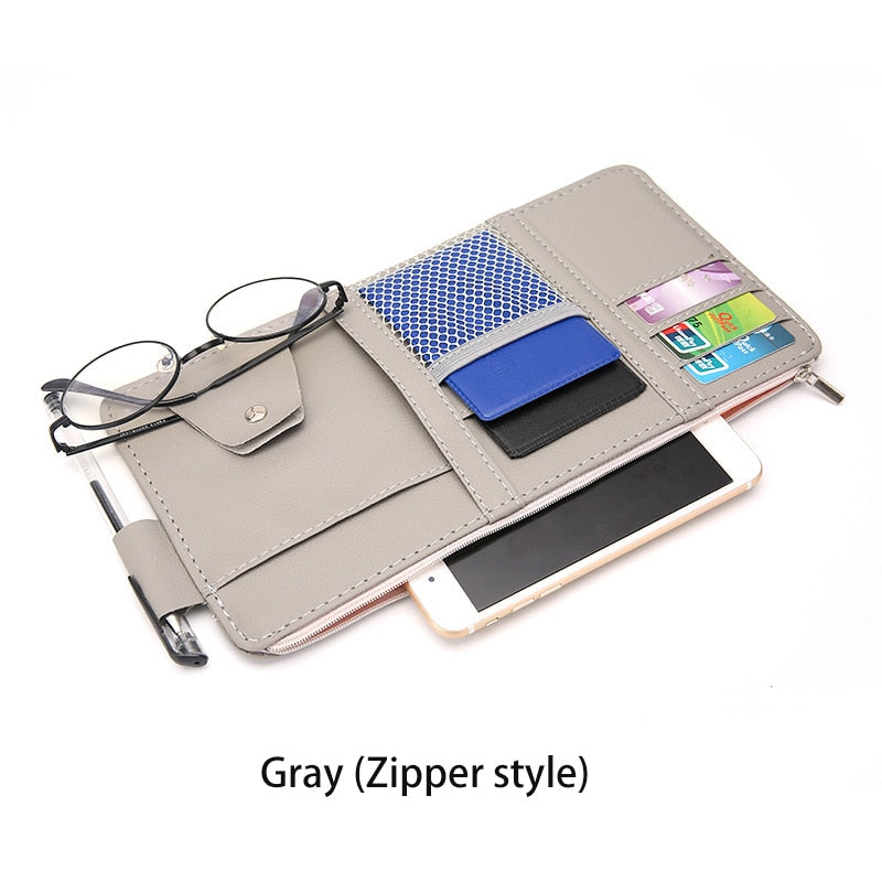 IKSNAIL Car Sun Visor Organizer for Bills, Cards, and More