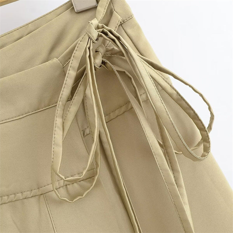 Summer New Style Women's Fashionable Elegant Wrap Skirt with Mid-Waist and Midi Length - Korvel