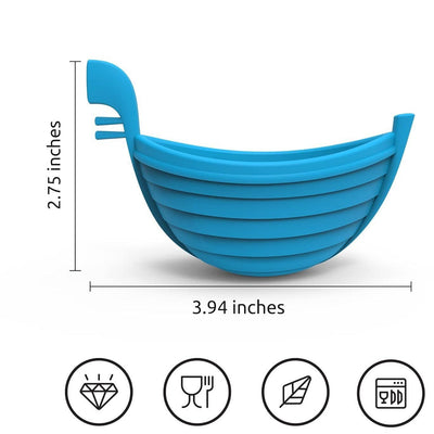 Kitchen practical water wave egg boat water boiled egg maker mold silicone DIY ship boiled egg maker DIY cake frying mold - Korvel