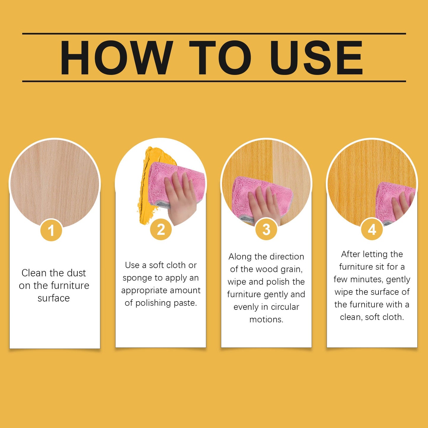 Beeswax Furniture Polishing Paste, Multi-Purpose Beeswax Home Cleaning And Maintenance Furniture Care Polish - Korvel
