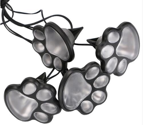Outdoor 4 LED Solar Animal Paw Light Portable Solar Lamp Light - Korvel