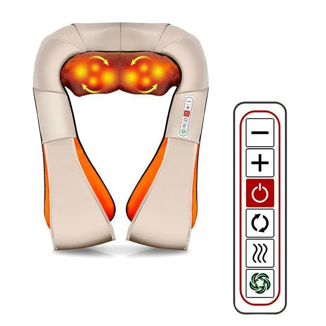 U-Shaped Electric Shiatsu Massage Shawl with Heat