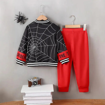 Ensemble haut à col baseball Spider et pantalon