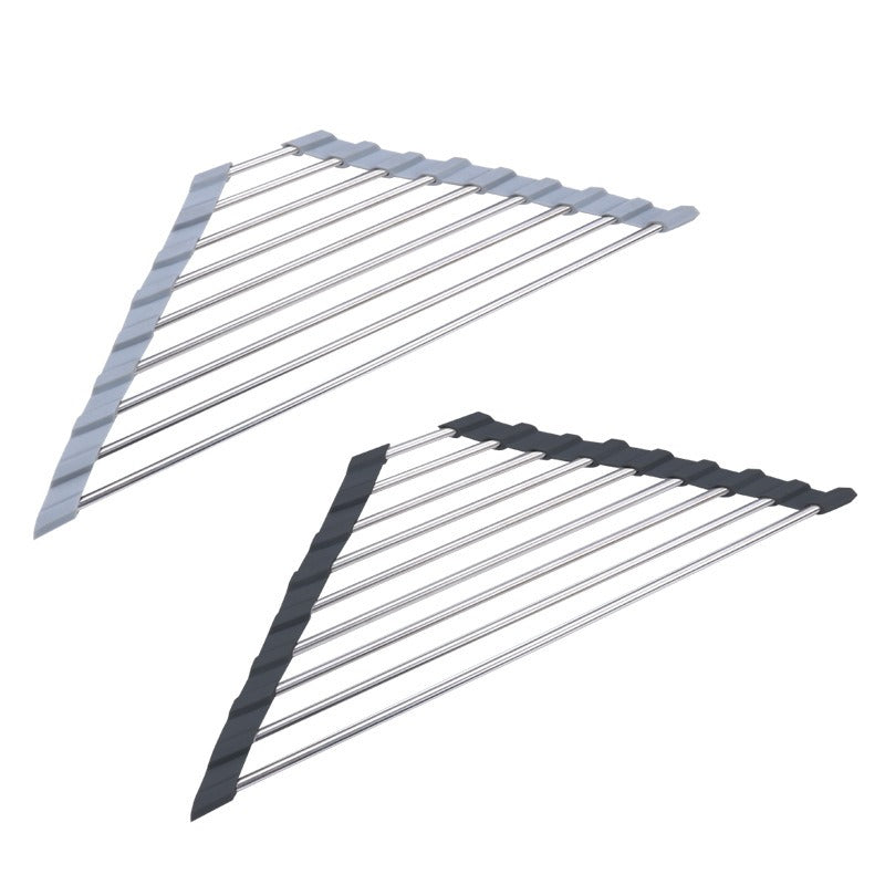 Soporte de Almacenamiento para Fregadero de Acero Inoxidable Triangular