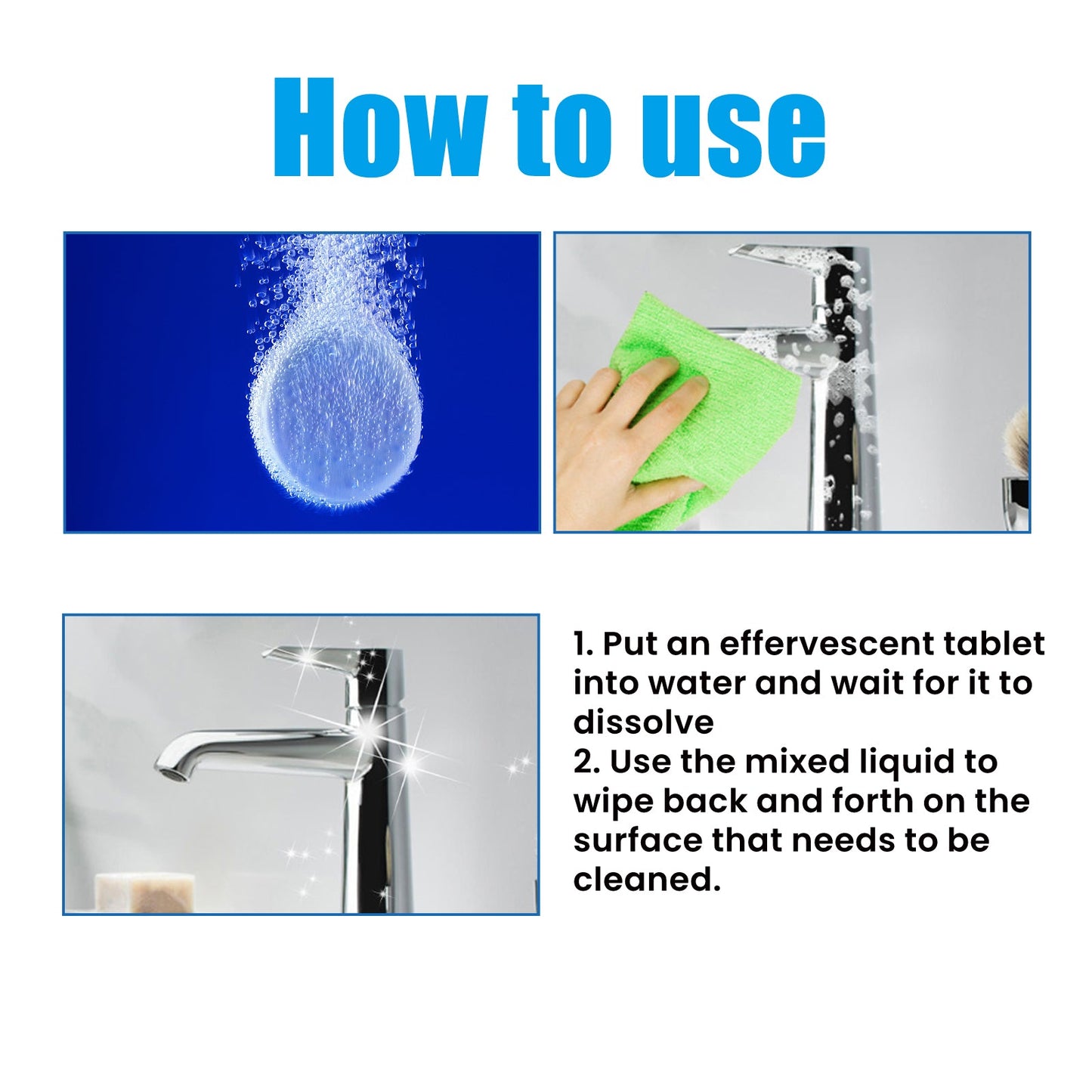Multifunctional Bathroom Cleaning Tablets