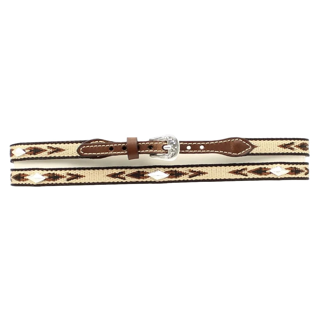 Stylish Genuine Leather Woven Hatband - Korvel