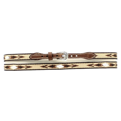 Stylish Genuine Leather Woven Hatband - Korvel
