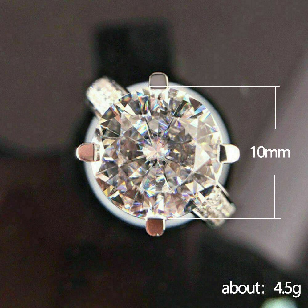 Korean version of light luxury fashion four claw flower bud simulation diamond ring engagement and proposal ring - Korvel