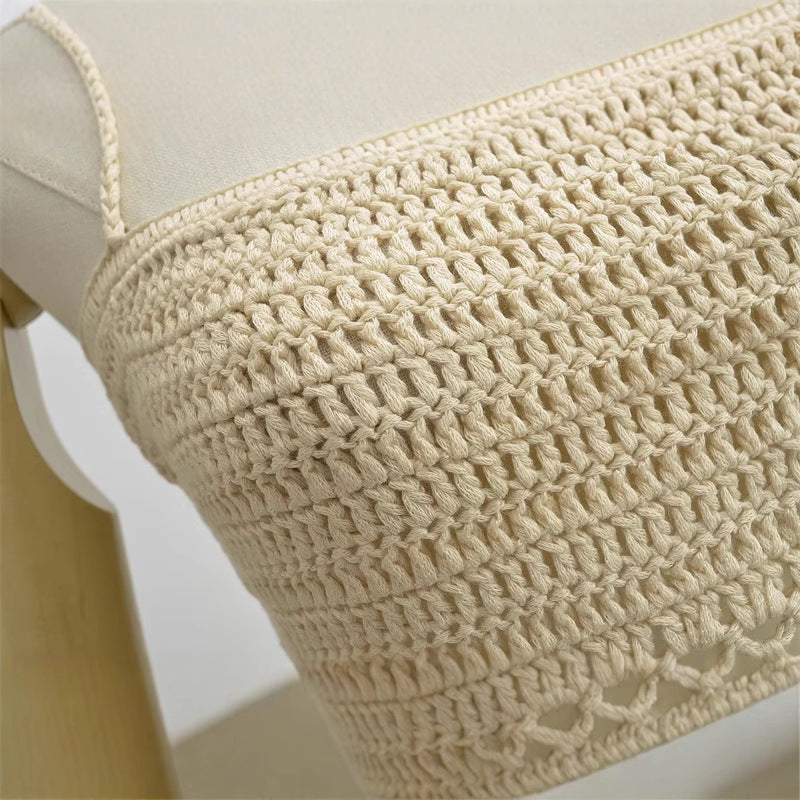 Haut sans manches en crochet ajouré chic pour femmes