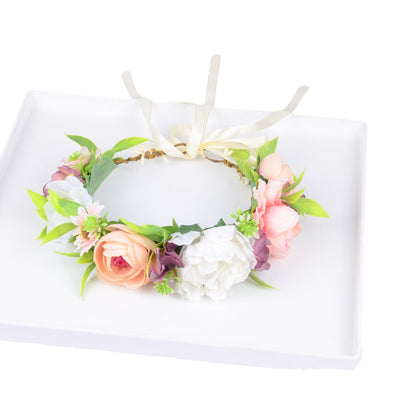 Elegant Flower Wreath Headband for Women