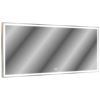 72x32 Inch LED Bathroom Mirror with 3 Color Modes