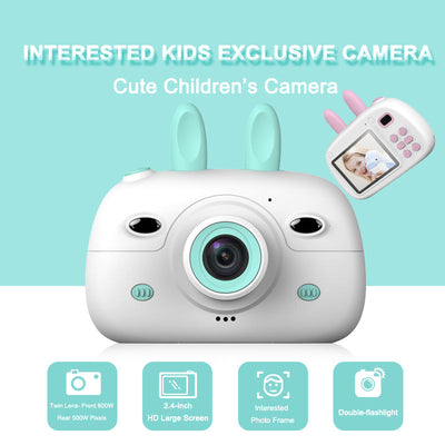 Children's Cartoon Mini SLR Camera with Dual Lens