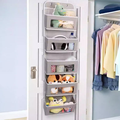 5-Shelf Hanging Storage Organizer with Anti-Tilt Design