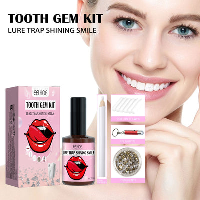 Teeth Gem Set, White Teeth Easy To Remove And Install Beautiful And Solid Gem Set - Korvel