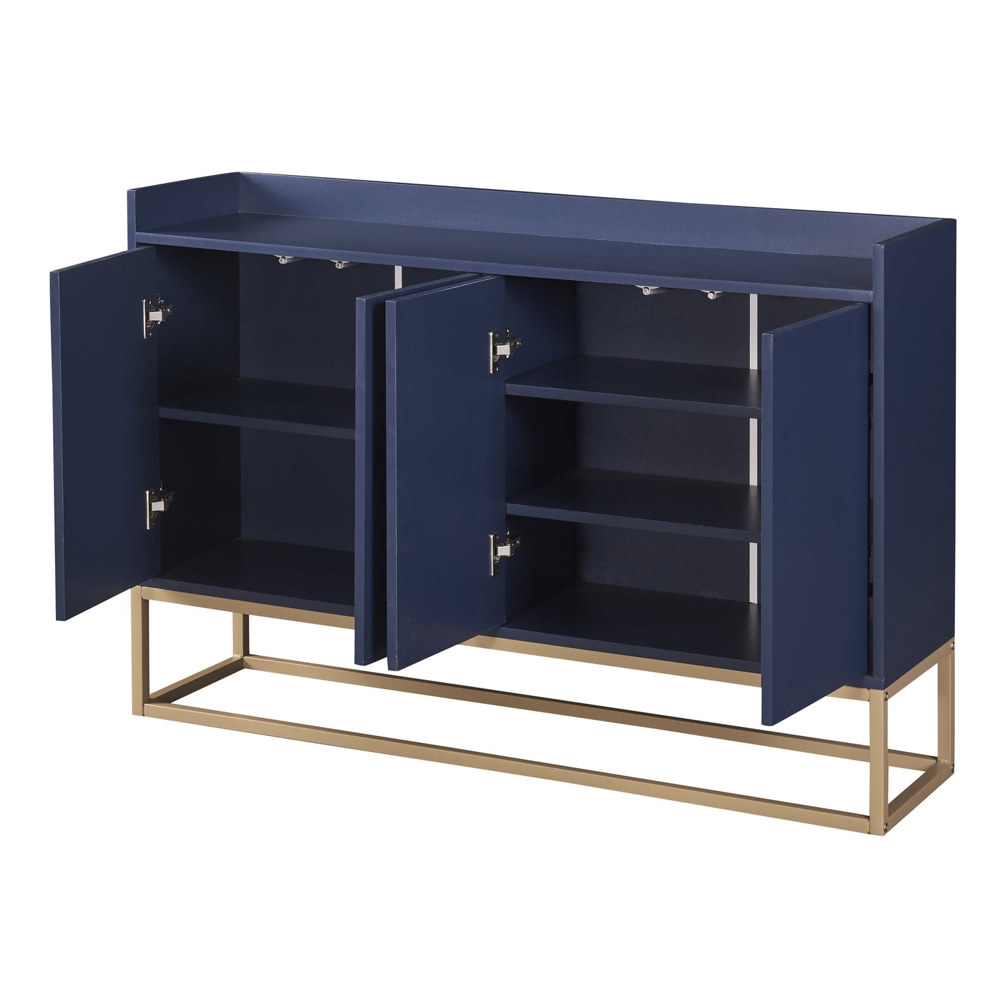 TREXM Modern Sideboard Elegant Buffet Cabinet with Large Storage Space for Dining Room, Entryway (Navy) - Korvel