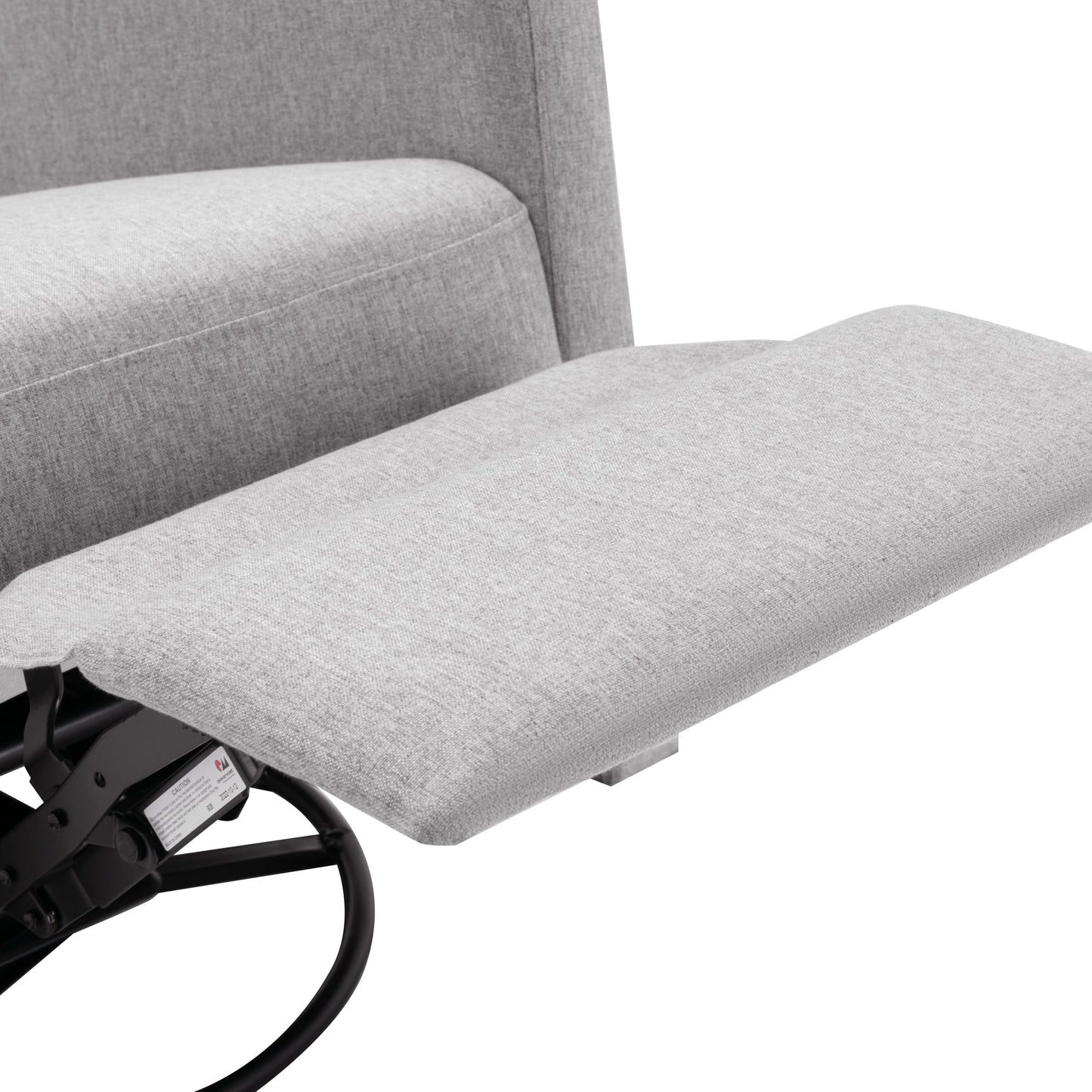 Chaise à bascule rembourrée moderne pour nursery - Gris