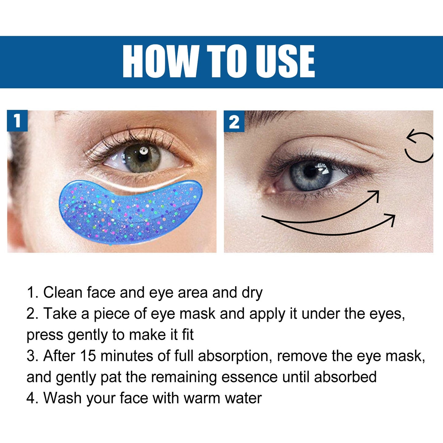 Collagen Eye Mask Removes Fine Lines And Dark Circles Hydrating And Firming Lift Crystal Eye Mask - Korvel