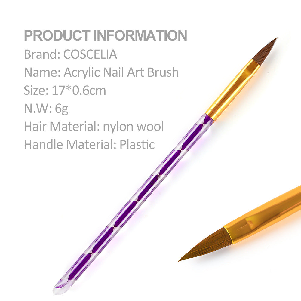 COSCELIA Crystal Powder 30ml Crystal Liquid Set Carved Extended Nail Art Beginner Crystal Nail Set - Korvel