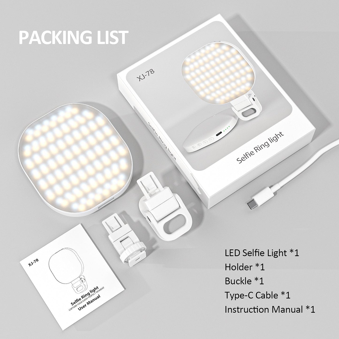 Versatile LED Ring Light for Photography and Video Conferencing
