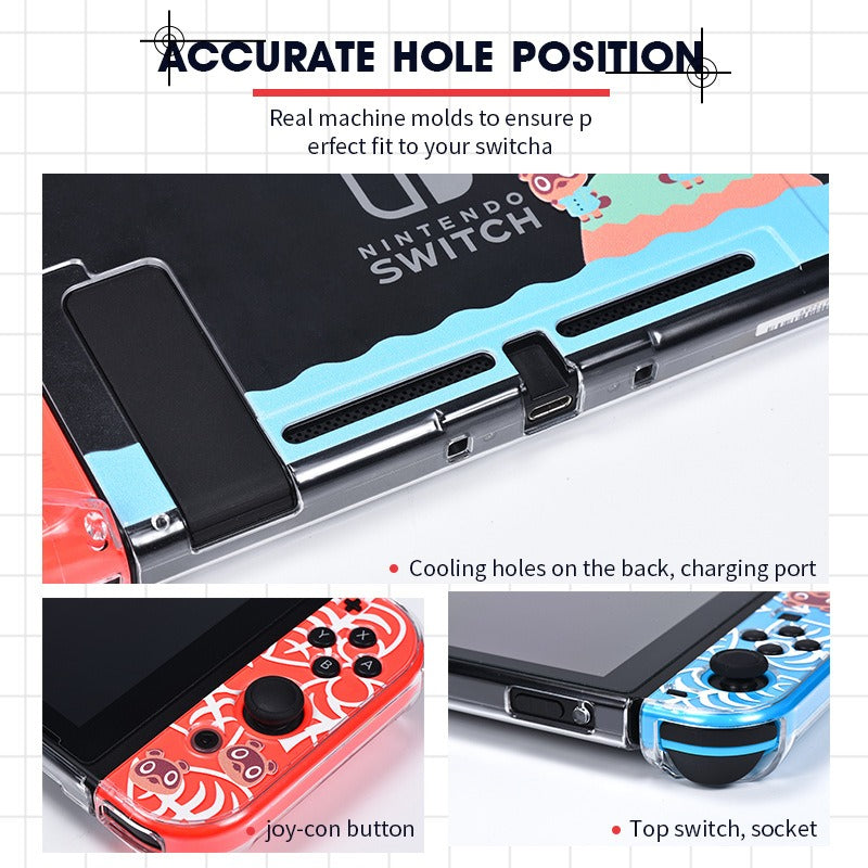 Suitable for Switch Crystal Case NS Host Personalized Protective Case Animal Forest Crystal Bear Case - Korvel