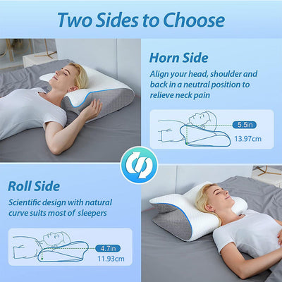 Premium Memory Foam Neck Pillow for Comfort and Support