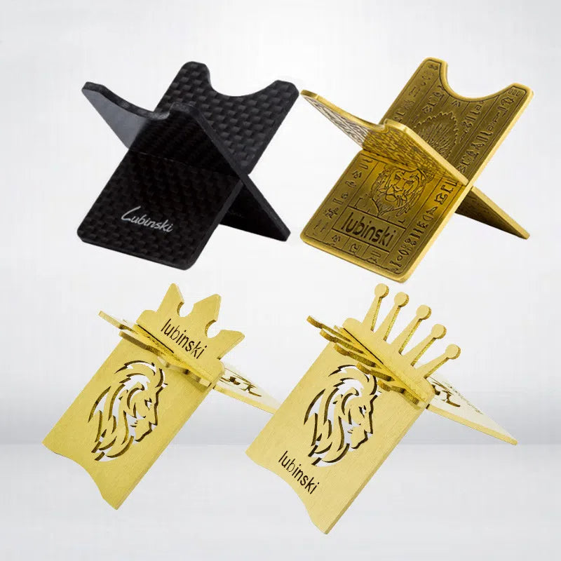 Premium Portable Cigar Holder in Brass and Carbon Fiber