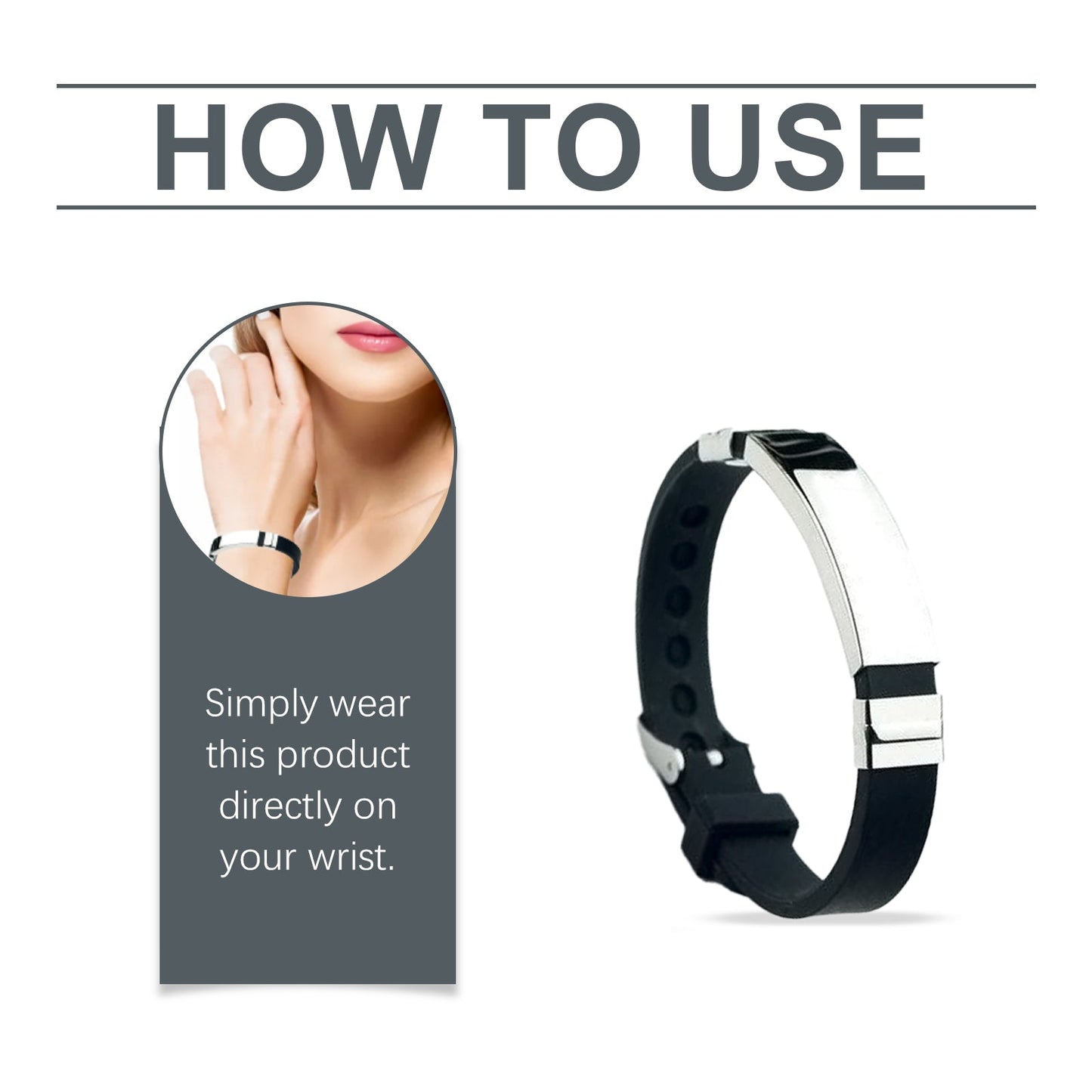 Pulsera de Acero de Titanio Personalizada para Moda Unisex