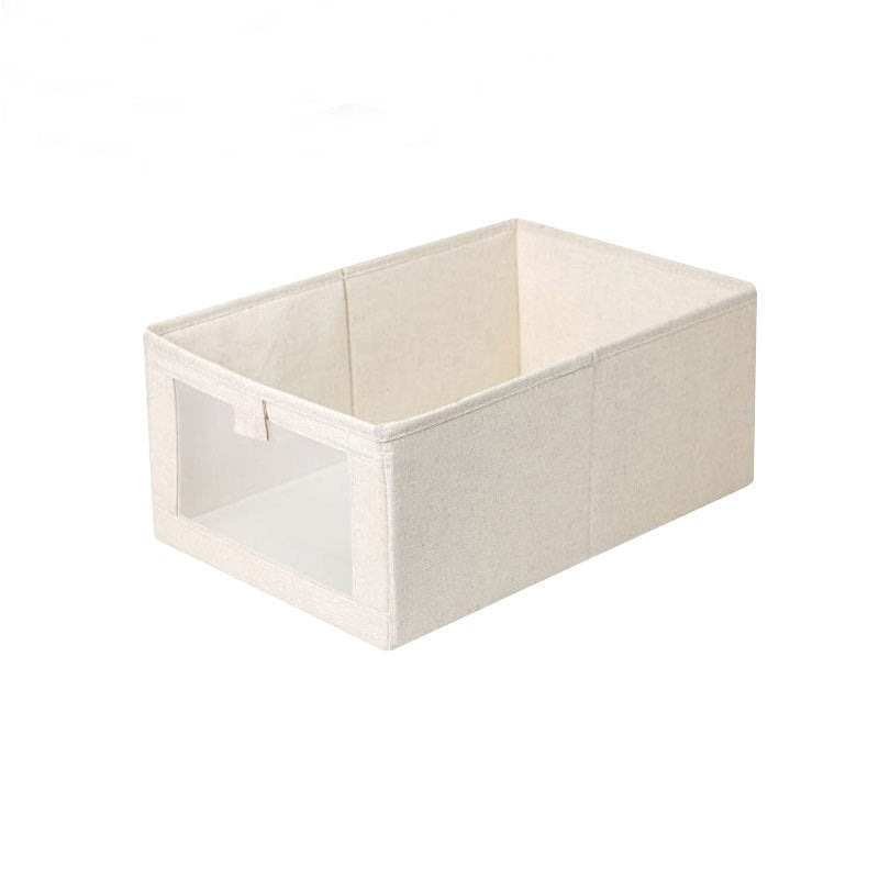 Visible foldable clothes storage box home wardrobe clothing storage box - Korvel
