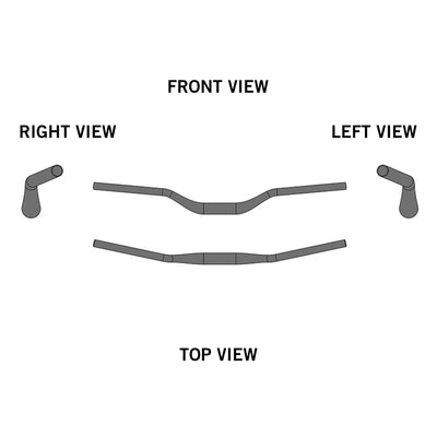 Ergotec Riser Bar 50 - Premium Black Sandblasted Handlebar