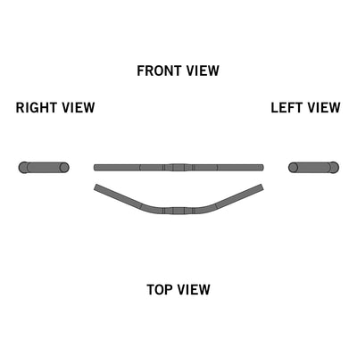 Ergotec Handlebar Moon - Premium Black Bicycle Handlebar