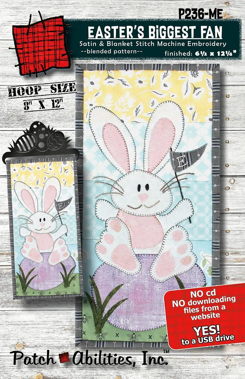 Easter's Biggest Fan Machine Embroidery Pattern