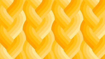Tissu en coton jaune Echo Braid - 44" / 45" par yard