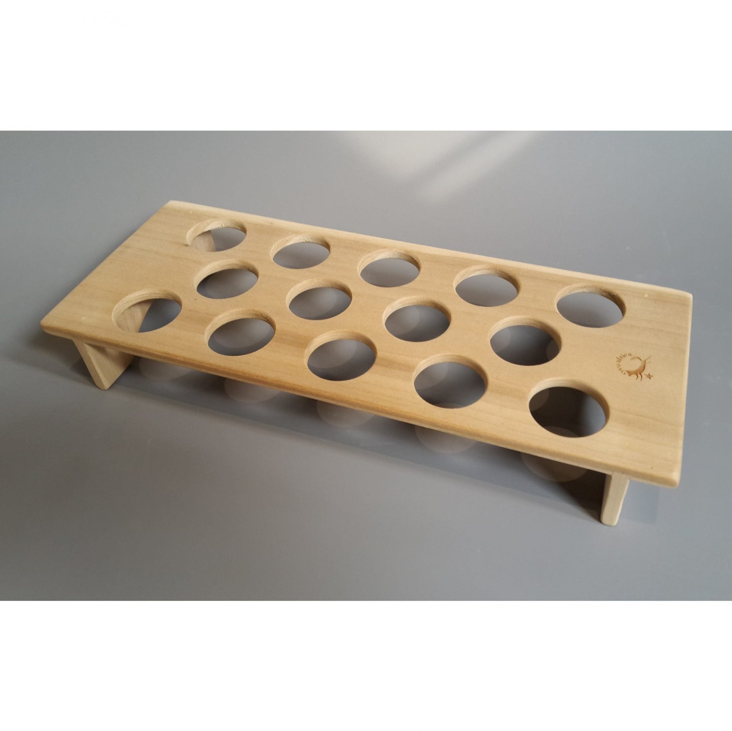 Plateau à œufs en bois sculpté à la main pour réfrigérateur