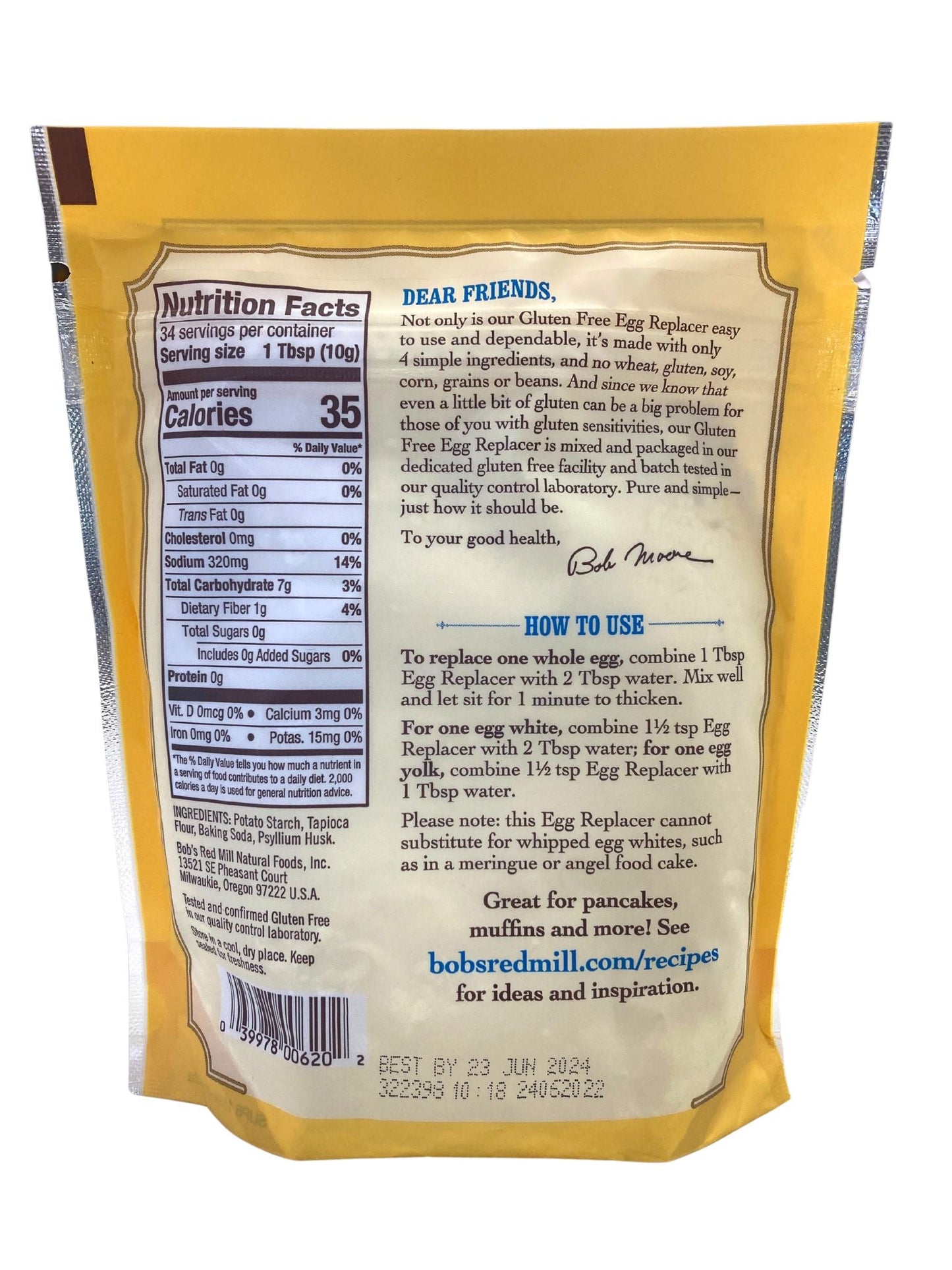 Bob's Red Mill Egg Replacer - Perfect for Baking - Korvel