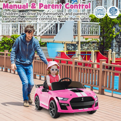 Voiture électrique pour enfants 12V Ford Mustang Shelby GT500 - Rose