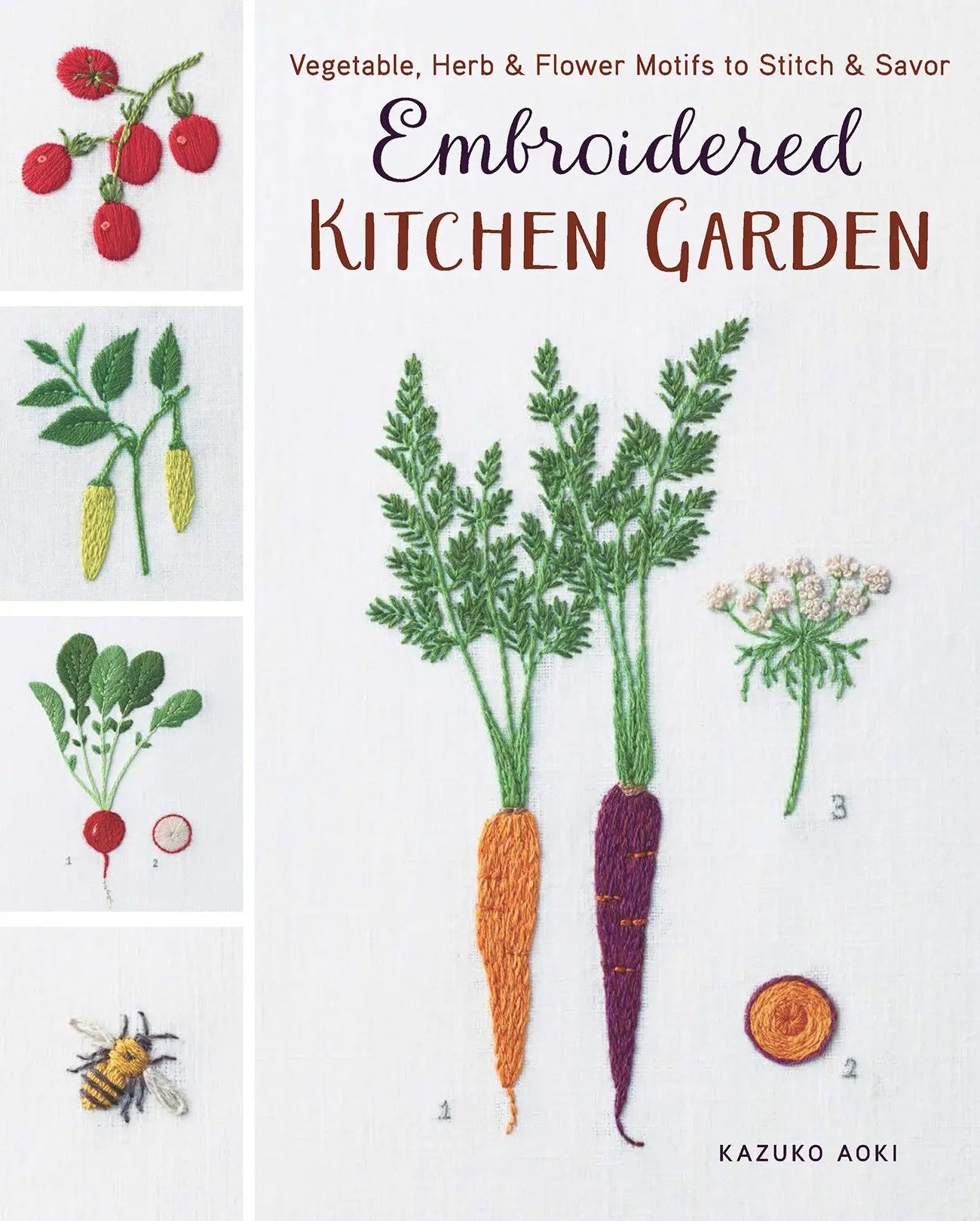 Embroidered Kitchen Garden Patterns by Kazuko Aoki