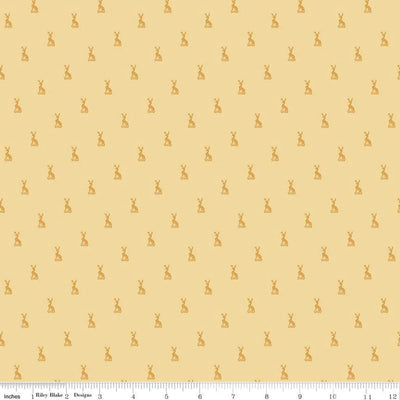 Emma Austen Family Crest Yellow Fabric - 43"/44" Per Yard