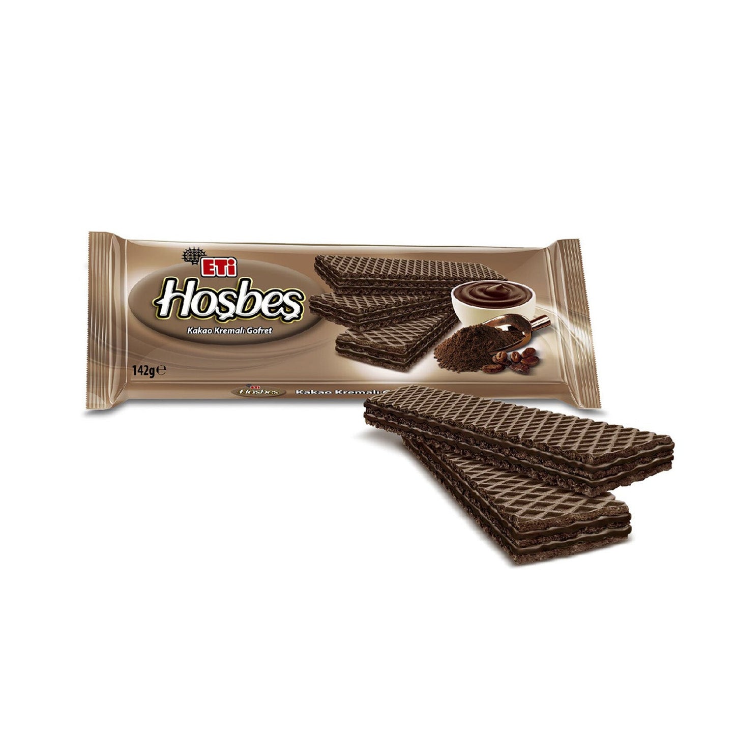Eti Hoşbeş Cocoa Wafers – Light & Crispy Wafer Cookies (142g)