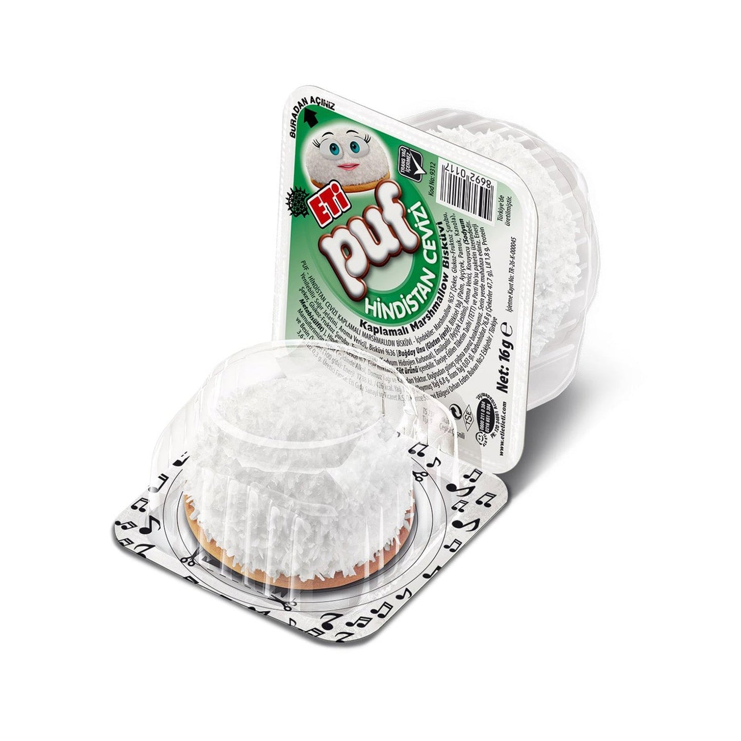 Eti Puf Coconut Biscuit – 16g