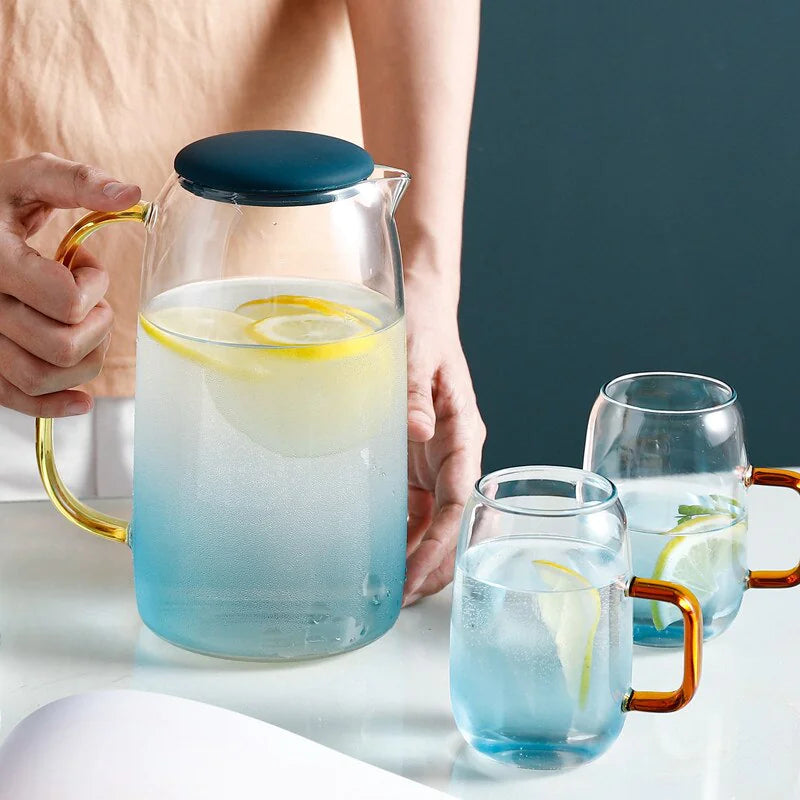 Ensemble de carafes à jus résistant à la chaleur de grande capacité