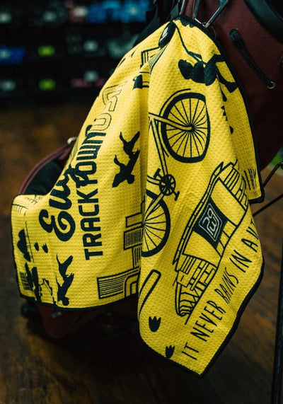Magnetic Eugene Track Town Golf Towel - Elevate Your Game