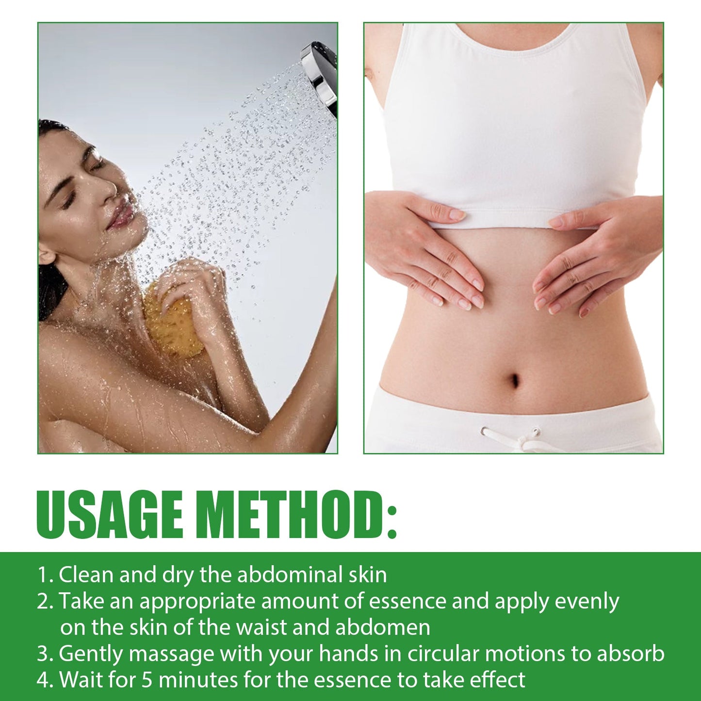 Heat Constipation Relief Serum, Firming Abdominal Fat Clear Stool Body Massage Health Care - Korvel