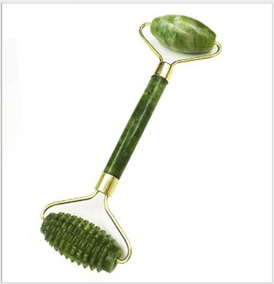 Double Head Facial Massage Roller Jade Face Slimming Body Head Neck Nature a Device Drop Shipping - Korvel