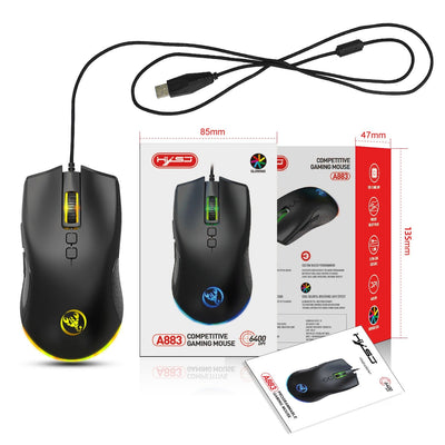 Ratón Gaming Con Cable Luminosa Colorido Esports