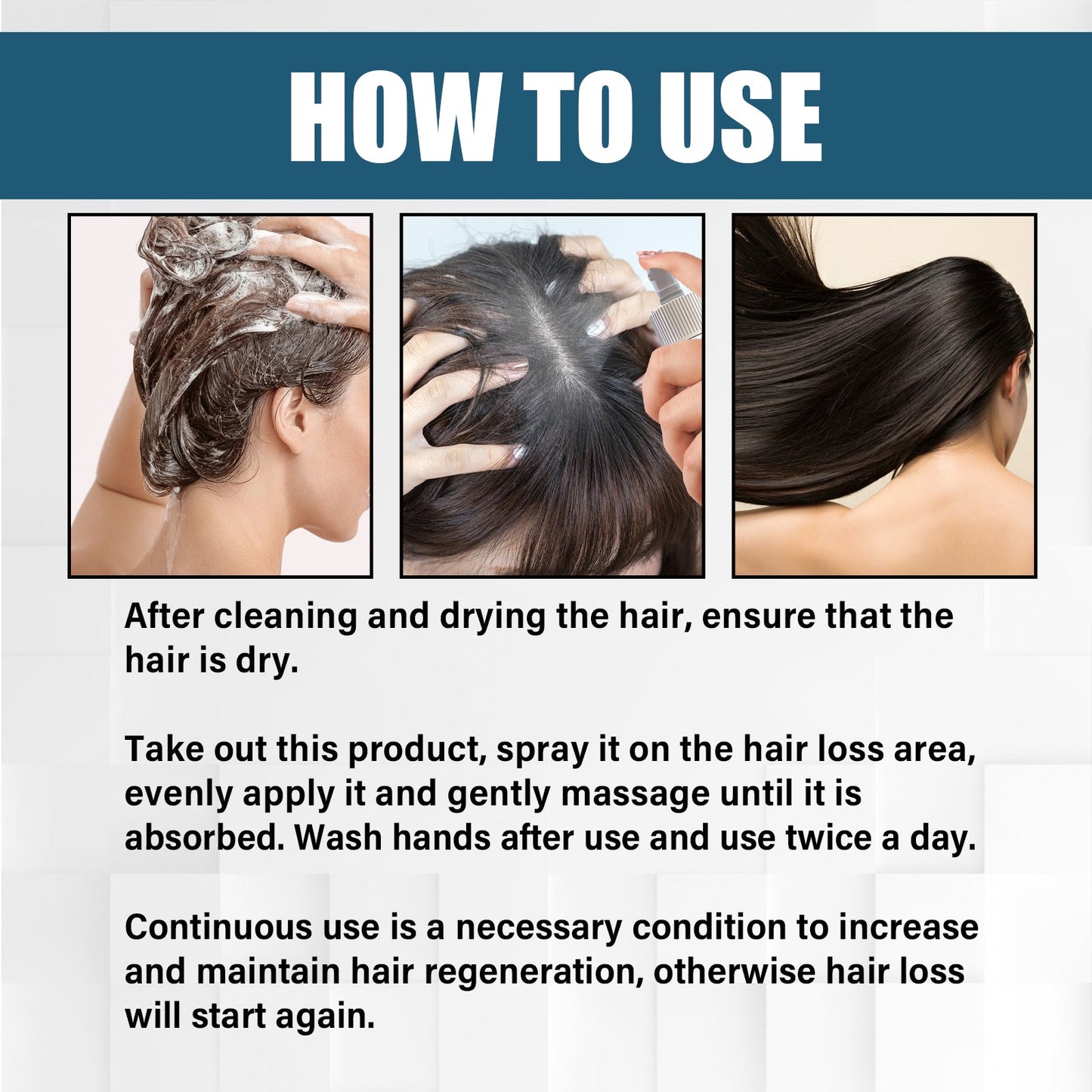Spray Esencial para el Cabello Premium para un Cabello Nutrido y Vibrante
