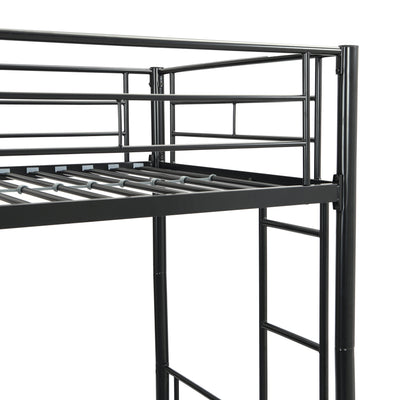 METAL Bunk Bed with trundle Black - Korvel