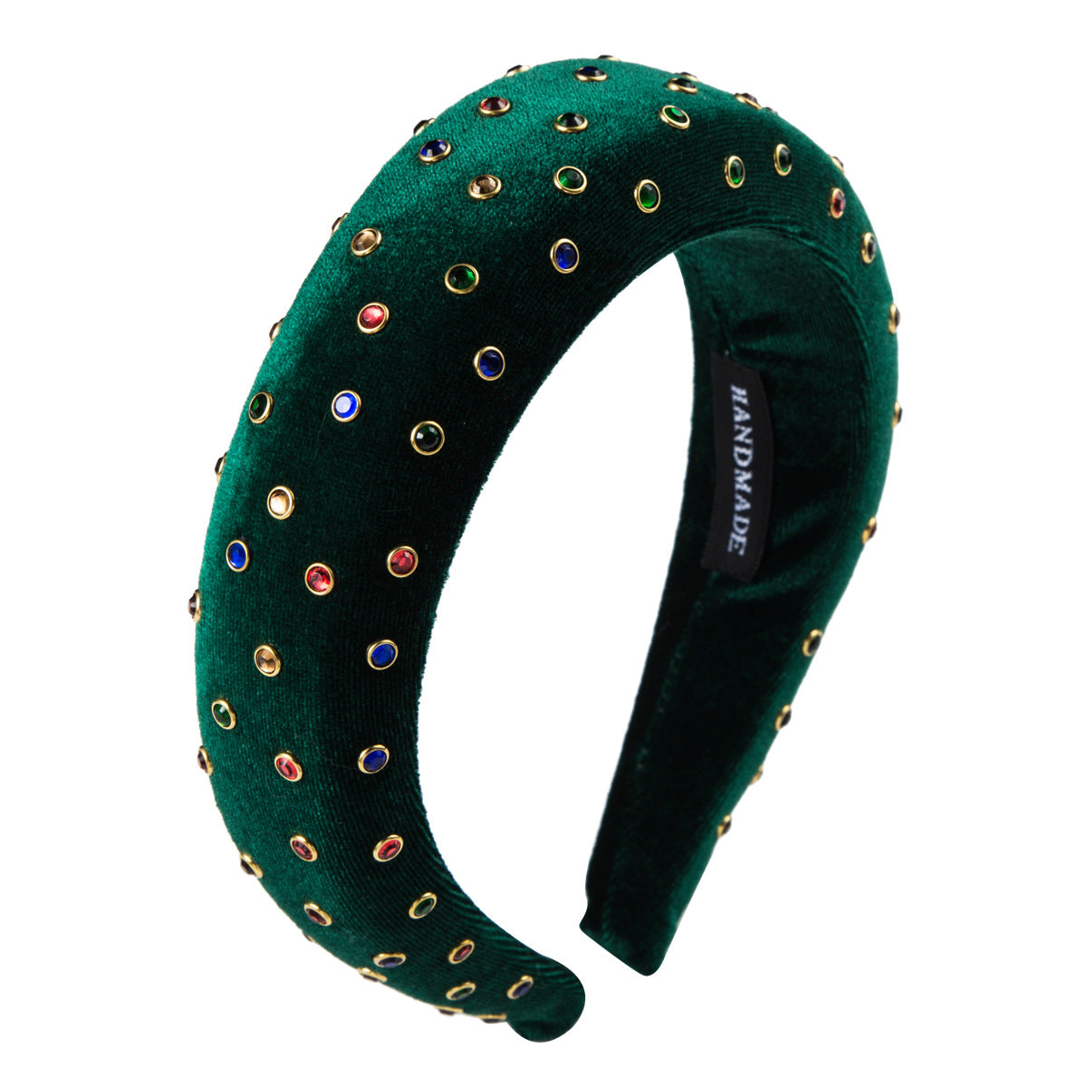 Thickened Sponge Gold Velvet Cloth Headband Female Ins Style Bag Cloth Wide-Brimmed Headband Catwalk Hair Accessories - Korvel