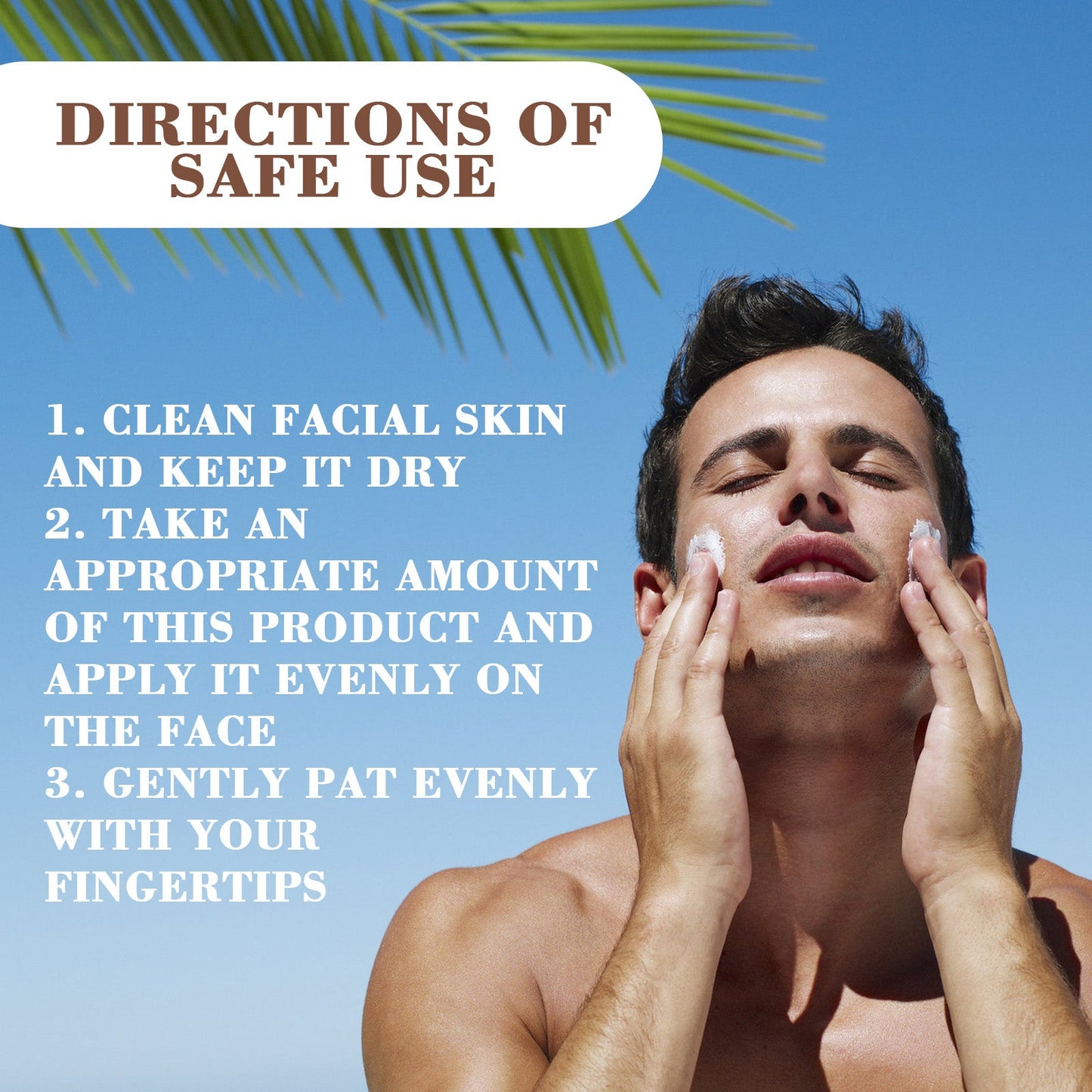 Crème solaire premium pour hommes pour protection UV en extérieur